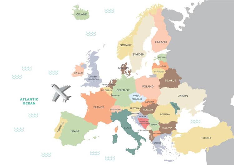 pays a visiter en europe